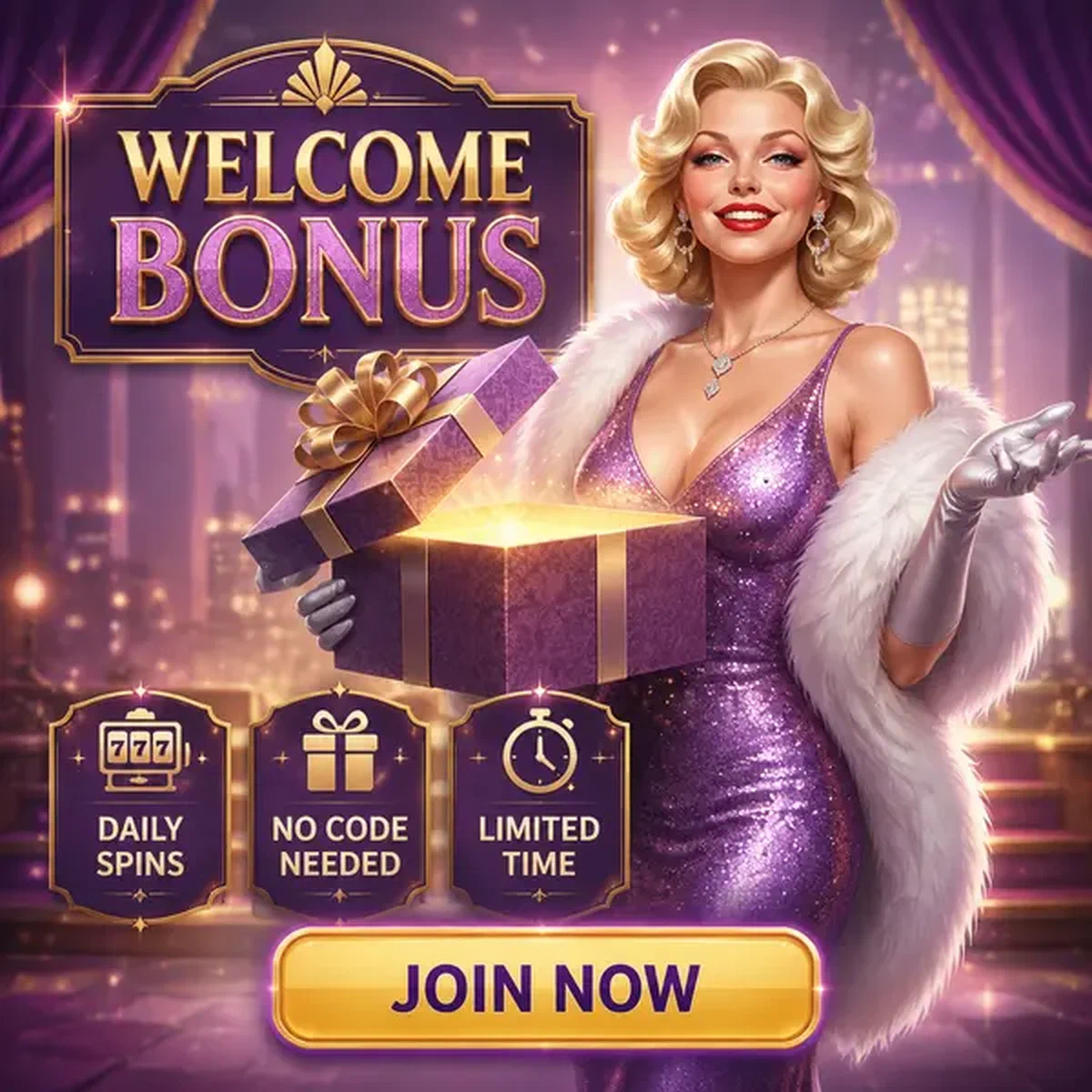 Performer glamour rivela il regalo del bonus di benvenuto sul palco del Casinò Billionairespin